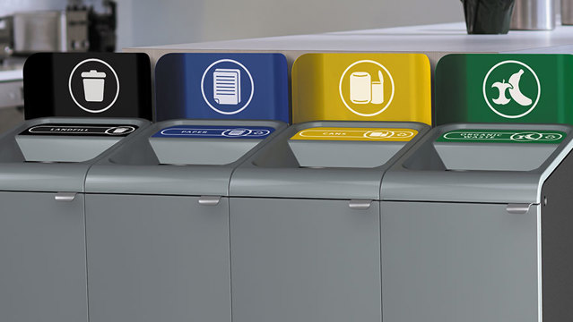 Waste Stream Labels | Rubbermaid Commercial Products