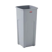 Poubelle à pédale avec couvercle Rouge 50 litres RUBBERMAID 1883566 Slim  Jim Déchets