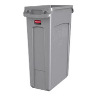 Rubbermaid Commercial Products 1883584 BASURERO C/PEDAL 50 LTS RESINA VERDE  RUBBERC