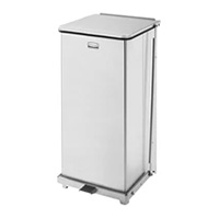 Slim Jim Step On. Poubelle inox étroite 50L, 30x58x74 cm - Rubbermaid