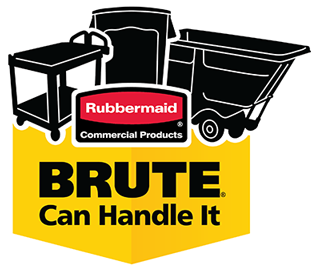Rubbermaid® 3603-88 4.1 Cu. Ft Plastic Bin Truck with Clear Lid & Scoop